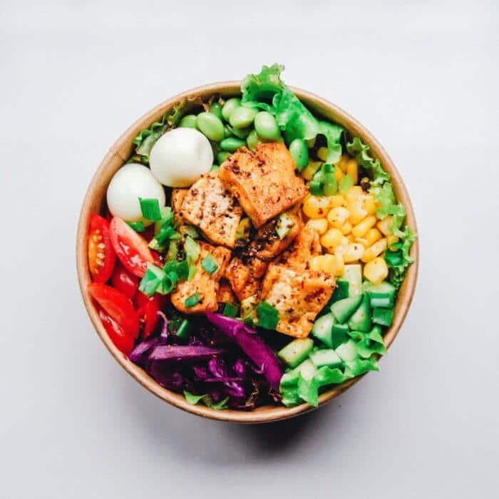 Bowl of healthy food that can help you study more effectively